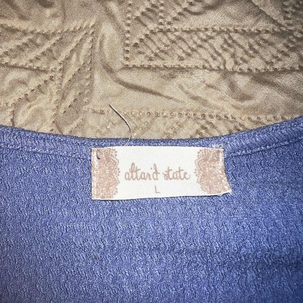 Blue crop top
